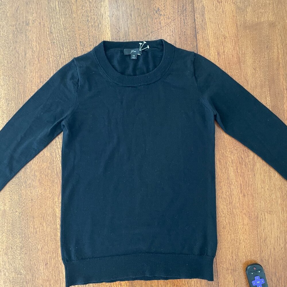 J.Crew 100% wool black sweater